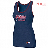 Nike Cleveland Indians Tri-Blend Racerback stretch Tank Top Blue,baseball caps,new era cap wholesale,wholesale hats