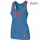 Nike Cleveland Indians Tri-Blend Racerback stretch Tank Top L.Blue,baseball caps,new era cap wholesale,wholesale hats
