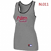Nike Cleveland Indians Tri-Blend Racerback stretch Tank Top L.grey,baseball caps,new era cap wholesale,wholesale hats