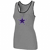 Nike Dallas cowboys Ladies Big Logo Tri-Blend Racerback stretch Tank Top L.grey,baseball caps,new era cap wholesale,wholesale hats