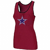 Nike Dallas cowboys Ladies Big Logo Tri-Blend Racerback stretch Tank Top Red,baseball caps,new era cap wholesale,wholesale hats