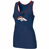 Nike Denver Broncos Ladies Big Logo Tri-Blend Racerback stretch Tank Top Blue,baseball caps,new era cap wholesale,wholesale hats