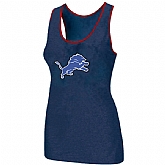 Nike Detroit Lions Ladies Big Logo Tri-Blend Racerback stretch Tank Top Blue,baseball caps,new era cap wholesale,wholesale hats