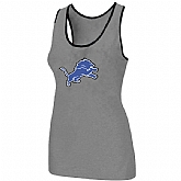Nike Detroit Lions Ladies Big Logo Tri-Blend Racerback stretch Tank Top L.grey,baseball caps,new era cap wholesale,wholesale hats