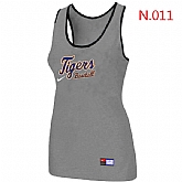 Nike Detroit Tigers Tri-Blend Racerback stretch Tank Top L.grey,baseball caps,new era cap wholesale,wholesale hats