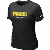 Nike Green Bay Packers Sideline Legend Authentic Font Women's T-Shirt Black,baseball caps,new era cap wholesale,wholesale hats