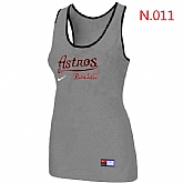 Nike Houston Astros Tri-Blend Racerback stretch Tank Top L.grey,baseball caps,new era cap wholesale,wholesale hats