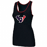 Nike Houston Texans Ladies Big Logo Tri-Blend Racerback stretch Tank Top Black,baseball caps,new era cap wholesale,wholesale hats