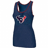 Nike Houston Texans Ladies Big Logo Tri-Blend Racerback stretch Tank Top Blue,baseball caps,new era cap wholesale,wholesale hats