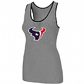 Nike Houston Texans Ladies Big Logo Tri-Blend Racerback stretch Tank Top L.grey,baseball caps,new era cap wholesale,wholesale hats