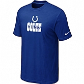 Nike Indianapolis Colts Authentic Logo T-Shirt Blue,baseball caps,new era cap wholesale,wholesale hats