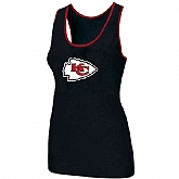 Nike Kansas City Chiefs Ladies Big Logo Tri-Blend Racerback stretch Tank Top Black,baseball caps,new era cap wholesale,wholesale hats