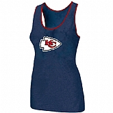 Nike Kansas City Chiefs Ladies Big Logo Tri-Blend Racerback stretch Tank Top Blue,baseball caps,new era cap wholesale,wholesale hats
