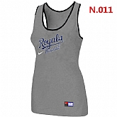 Nike Kansas City Royals Tri-Blend Racerback stretch Tank Top L.grey,baseball caps,new era cap wholesale,wholesale hats