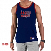 Nike Los Angeles Angels Home Practice men Tank Top D.Blue,baseball caps,new era cap wholesale,wholesale hats