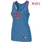Nike Los Angeles Angels Tri-Blend Racerback stretch Tank Top L.Blue,baseball caps,new era cap wholesale,wholesale hats