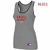 Nike Los Angeles Angels Tri-Blend Racerback stretch Tank Top L.grey,baseball caps,new era cap wholesale,wholesale hats