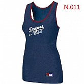 Nike Los Angeles Dodgers Tri-Blend Racerback stretch Tank Top Blue,baseball caps,new era cap wholesale,wholesale hats