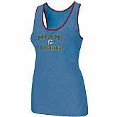 Nike Miami Dolphins Heart x26 Soul Tri-Blend Racerback stretch Tank Top L.Blue,baseball caps,new era cap wholesale,wholesale hats