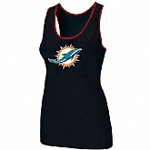 Nike Miami Dolphins Ladies Big Logo Tri-Blend Racerback stretch Tank Top Black,baseball caps,new era cap wholesale,wholesale hats