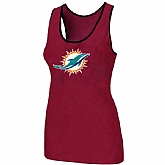 Nike Miami Dolphins Ladies Big Logo Tri-Blend Racerback stretch Tank Top Red,baseball caps,new era cap wholesale,wholesale hats