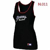Nike Milwaukee Brewers Tri-Blend Racerback stretch Tank Top Black,baseball caps,new era cap wholesale,wholesale hats