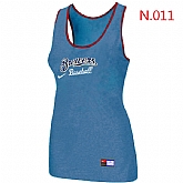 Nike Milwaukee Brewers Tri-Blend Racerback stretch Tank Top L.Blue,baseball caps,new era cap wholesale,wholesale hats