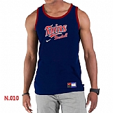 Nike Minnesota Twins Home Practice men Tank Top D.Blue,baseball caps,new era cap wholesale,wholesale hats