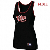 Nike Minnesota Twins Tri-Blend Racerback stretch Tank Top Black,baseball caps,new era cap wholesale,wholesale hats