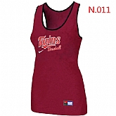 Nike Minnesota Twins Tri-Blend Racerback stretch Tank Top Red,baseball caps,new era cap wholesale,wholesale hats