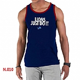 Nike NFL Detroit Lions Sideline Legend Authentic Logo men Tank Top D.Blue 2,baseball caps,new era cap wholesale,wholesale hats
