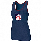 Nike NFL Ladies Big Logo Tri-Blend Racerback stretch Tank Top Blue,baseball caps,new era cap wholesale,wholesale hats