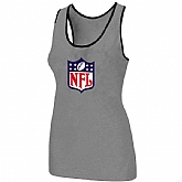 Nike NFL Ladies Big Logo Tri-Blend Racerback stretch Tank Top L.grey,baseball caps,new era cap wholesale,wholesale hats