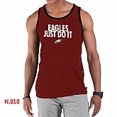Nike NFL Philadelphia Eagles Sideline Legend Authentic Logo men Tank Top Red 2,baseball caps,new era cap wholesale,wholesale hats