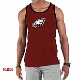 Nike NFL Philadelphia Eagles Sideline Legend Authentic Logo men Tank Top Red,baseball caps,new era cap wholesale,wholesale hats