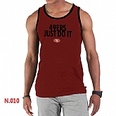 Nike NFL San Francisco 49ers Sideline Legend Authentic Logo men Tank Top Red 5,baseball caps,new era cap wholesale,wholesale hats