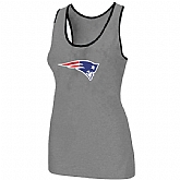 Nike New England Patriots Ladies Big Logo Tri-Blend Racerback stretch Tank Top L.grey,baseball caps,new era cap wholesale,wholesale hats