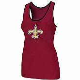 Nike New Orleans Saints Ladies Big Logo Tri-Blend Racerback stretch Tank Top Red,baseball caps,new era cap wholesale,wholesale hats
