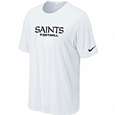 Nike New Orleans Saints Sideline Legend Authentic Font T-Shirt White,baseball caps,new era cap wholesale,wholesale hats