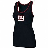 Nike New York Giants Ladies Big Logo Tri-Blend Racerback stretch Tank Top Black,baseball caps,new era cap wholesale,wholesale hats