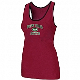 Nike New York Jets Heart x26 Soul Tri-Blend Racerback stretch Tank Top Red,baseball caps,new era cap wholesale,wholesale hats