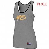 Nike Oakland Athletics Tri-Blend Racerback stretch Tank Top L.grey,baseball caps,new era cap wholesale,wholesale hats