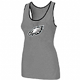 Nike Philadelphia Eagles Ladies Big Logo Tri-Blend Racerback stretch Tank Top L.grey,baseball caps,new era cap wholesale,wholesale hats