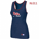 Nike Philadelphia Phillies Tri-Blend Racerback stretch Tank Top Blue,baseball caps,new era cap wholesale,wholesale hats
