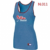Nike Philadelphia Phillies Tri-Blend Racerback stretch Tank Top L.Blue,baseball caps,new era cap wholesale,wholesale hats