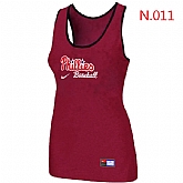 Nike Philadelphia Phillies Tri-Blend Racerback stretch Tank Top Red,baseball caps,new era cap wholesale,wholesale hats