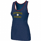 Nike Pittsburgh Steelers Heart x26 Soul Tri-Blend Racerback stretch Tank Top Blue,baseball caps,new era cap wholesale,wholesale hats