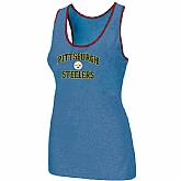 Nike Pittsburgh Steelers Heart x26 Soul Tri-Blend Racerback stretch Tank Top L.Blue,baseball caps,new era cap wholesale,wholesale hats