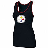 Nike Pittsburgh Steelers Ladies Big Logo Tri-Blend Racerback stretch Tank Top Black,baseball caps,new era cap wholesale,wholesale hats