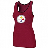 Nike Pittsburgh Steelers Ladies Big Logo Tri-Blend Racerback stretch Tank Top Red,baseball caps,new era cap wholesale,wholesale hats